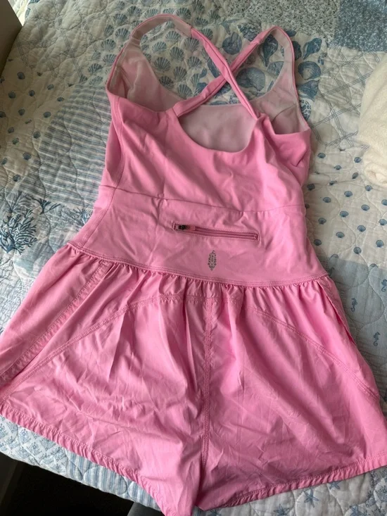 Free People Movement Pink Righteous Runsie - Picture 3 of 3